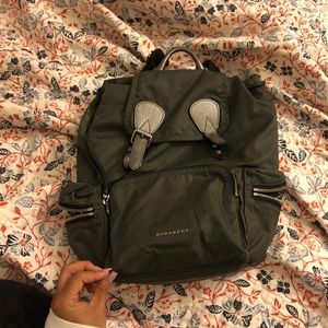Burberry Olive Green Backpack
